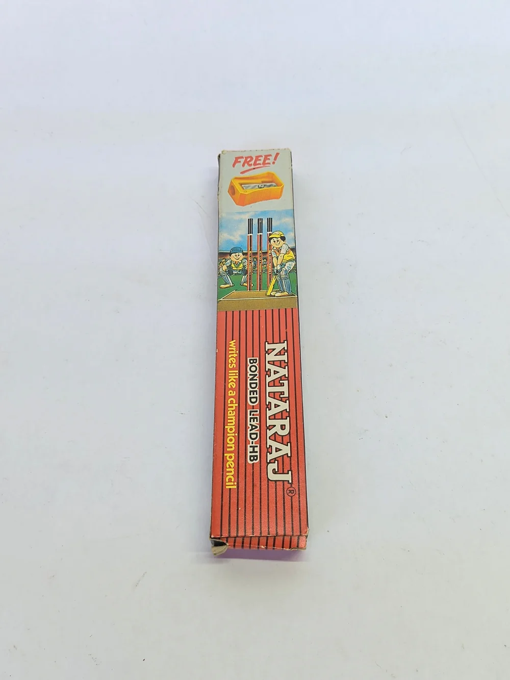 VINTAGE Nataraj Bonded Lead HB Pencil Box Pack Of 10 W/ Sharpener New